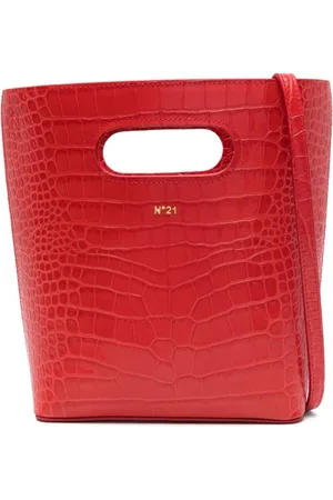 Nº21 Tote con efecto de piel de cocodrilo