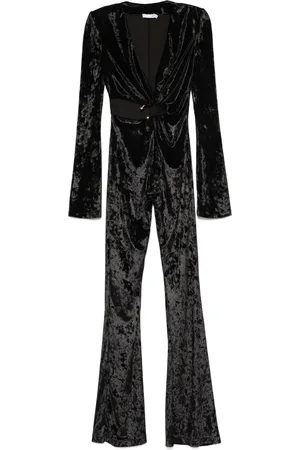 AMEN Jumpsuit de terciopelo arrugado