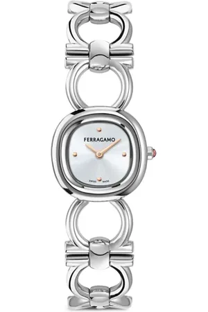 Salvatore Ferragamo Reloj Double Gancini Jewel de 25mm