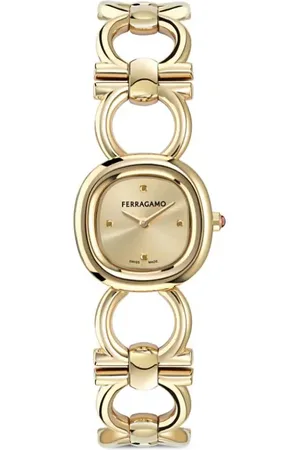 Salvatore Ferragamo Reloj Double Gancini Jewel de 25mm