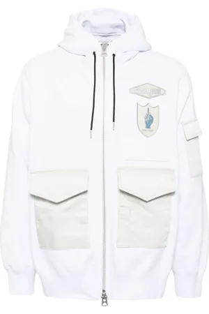 SACAI Hoodie con parche del logo