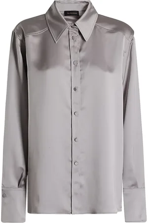 The Andamane Camisa de satén manga larga