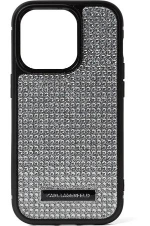 Karl Lagerfeld Funda para iPhone 16 Pro Max con detalles de strass