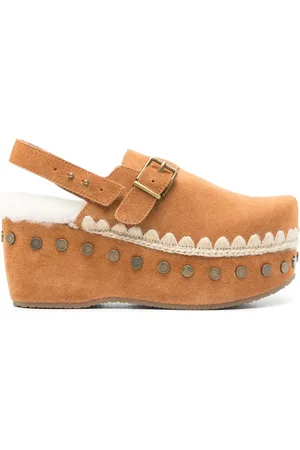 Mou Mules Clog con tacón de 67mm