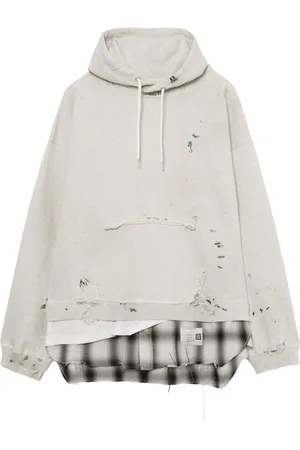 Maison Mihara Yasuhiro Hoodie con acabado envejecido