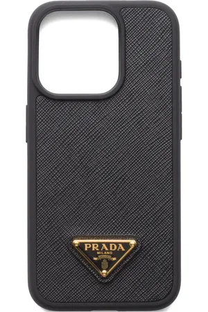 Prada Funda para iPhone 15 Pro con logo triangular