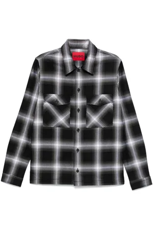 HUGO BOSS Camisa con cuadros estampados