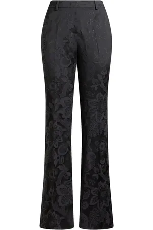 Etro Pantalones con diseño en jacquard