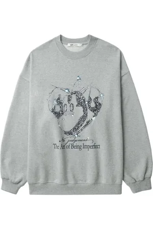 SJYP Sudadera con sello gráfico
