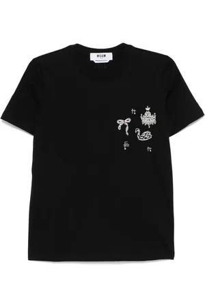 Msgm Playera con bordado