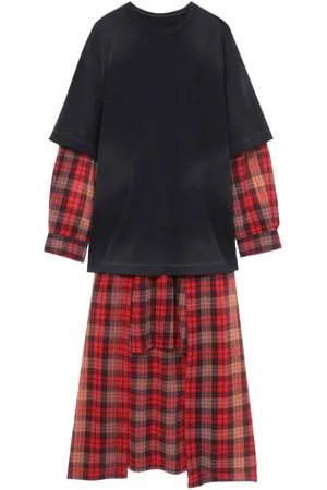 JUUN.J Vestido midi a capas