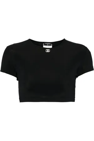 CHANEL Playera con logo CC 1995