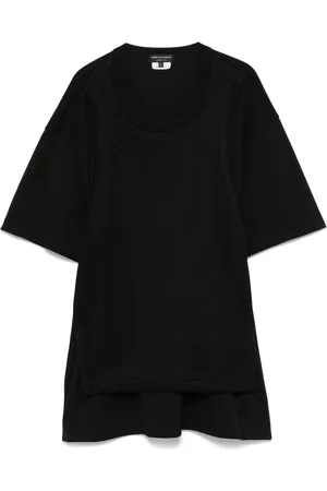 Comme des Garçons Playera con panel de malla