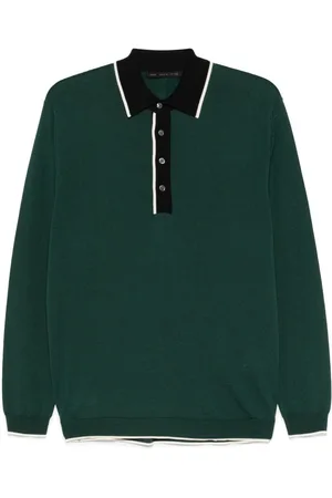 LOW BRAND Playera tipo polo de manga larga
