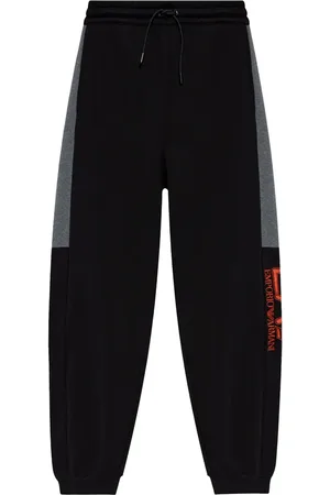 EA7 Embroidered-logo track pants