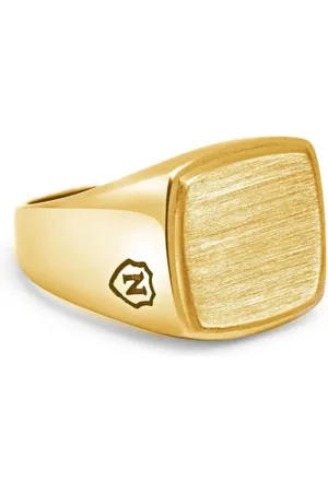 Nialaya Anillo de sello cepillado