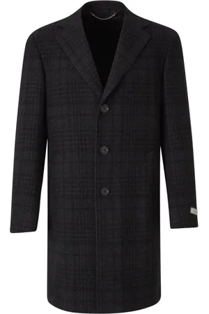 CANALI Abrigo con cuadros estampados