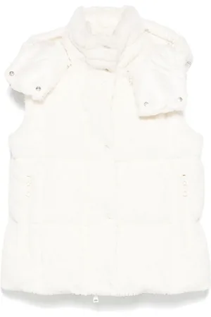 Moncler Chaleco de pelo artificial