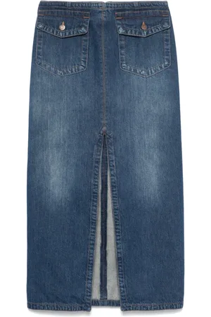 Chloé Falda de mezclilla midi