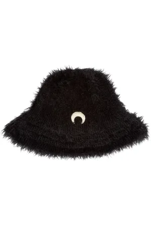 Marine Serre Gorro de pescador con lunas crecientes bordadas