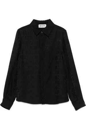Moschino Camisa con logo en jacquard