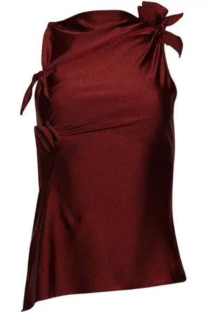 COPERNI Top asimétrico con motivo floral