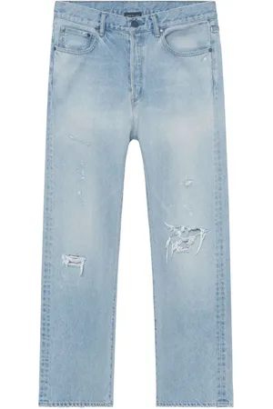 JOHN ELLIOTT Jeans rectos con detalles rasgados