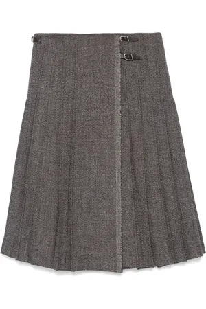 Durazzi Milano Falda midi con diseño plisado