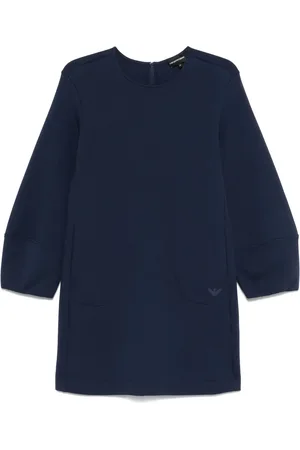 Emporio Armani Vestido corto con logo en relieve