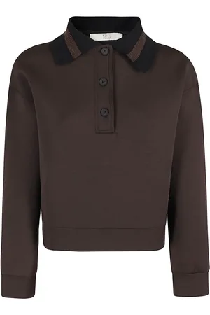 TELA Playera tipo polo con cuello en contraste