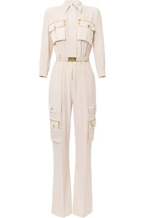 Elisabetta Franchi Jumpsuit ancho con cinturón