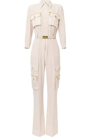 Elisabetta Franchi Jumpsuit ancho con cinturón