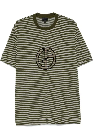 Giorgio Armani Playera con logo afelpado