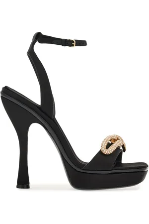 Salvatore Ferragamo Sandalias con moño asimétrico y tacón de 120mm
