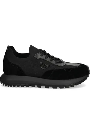 Emporio Armani Tenis con placa del logo
