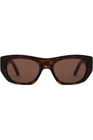 Alexander McQueen Lentes de sol con logo estampado