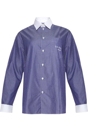 Sporty & Rich Camisa con rayas estampadas