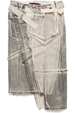 OTTOLINGER Falda de mezclilla midi cruzada