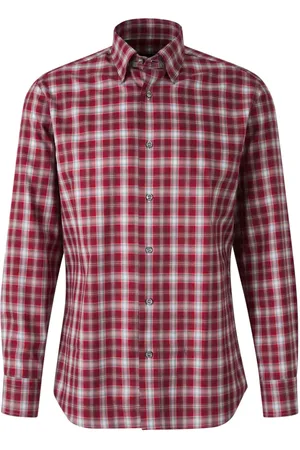 BRIONI Camisa con cuadros estampados