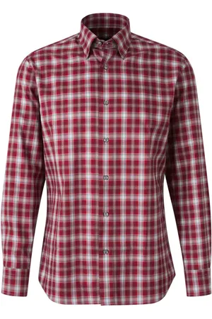 BRIONI Camisa con cuadros estampados