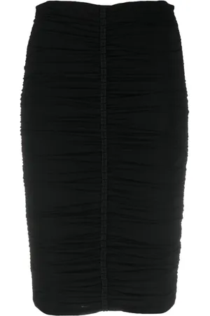 Givenchy Falda fruncida con bordado 4G