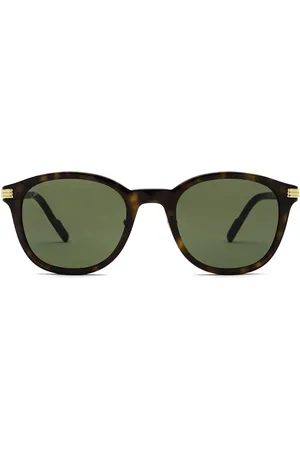Cartier Lentes de sol con armazón estilo carey