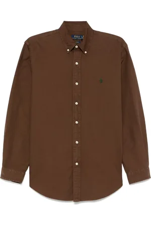 Ralph Lauren Camisa oxford con diseño teñido