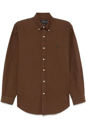 Ralph Lauren Camisa oxford con diseño teñido