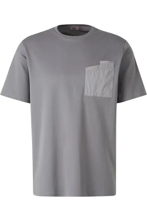 HERNO Playera con bolsillo de parche