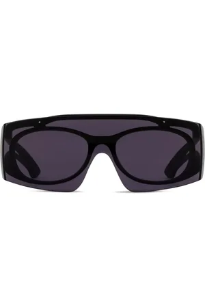 Alexander McQueen Lentes de sol con logo estampado
