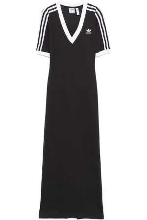adidas Vestido largo con motivo 3-Stripes