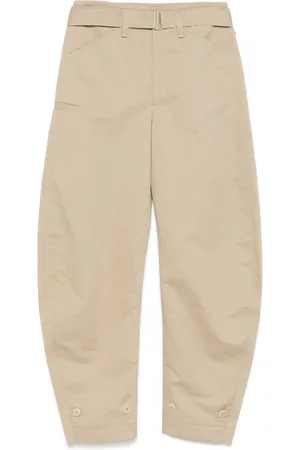 LEMAIRE Pantalones tapered con cinturón