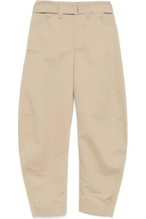 LEMAIRE Pantalones tapered con cinturón