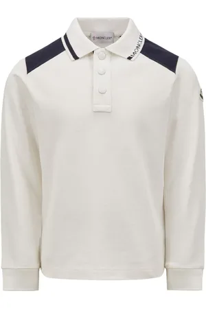 Moncler Playera tipo polo con parche del logo